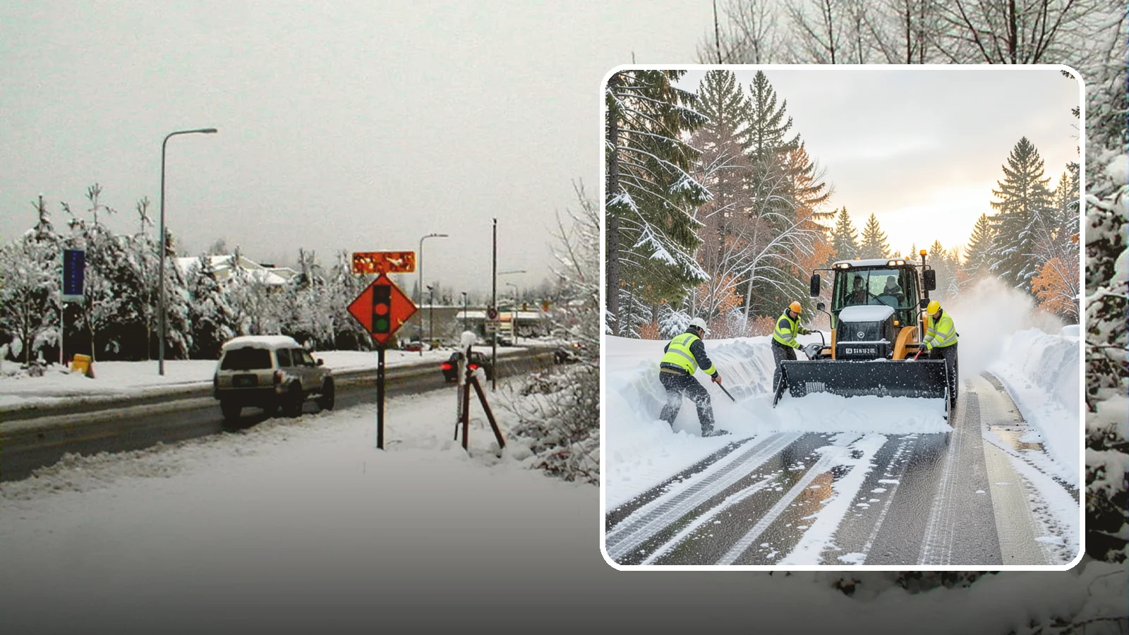 Wet Snow Removal in Newcastle, King County, WA - We clear the heavy, water-laden snow typical of Western Washington before it compacts into stubborn ice.