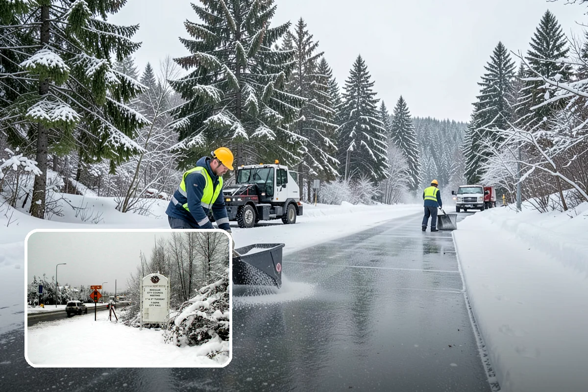 Wet Snow Removal in Newcastle, King County, WA - Equipment tuned for the dense, water-heavy snow our region actually gets