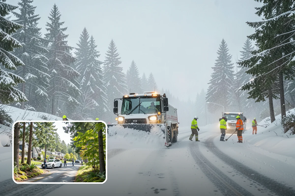 Wet Snow Removal in Normandy Park, King County, WA - Equipment tuned for the dense, water-heavy snow our region actually gets