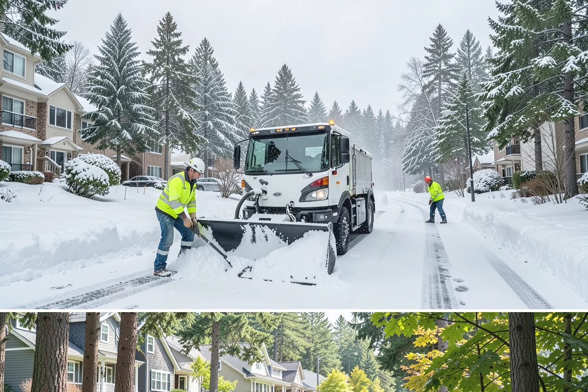 Wet Snow Removal in Normandy Park, King County, WA - Wet snow events are common from late November through February whenever lowland temperatures hover right around the freezing mark...