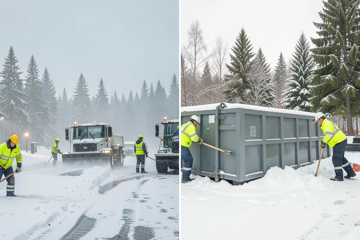 Wet Snow Removal in North Bend, King County, WA - Assess snow moisture content and depth on arrival