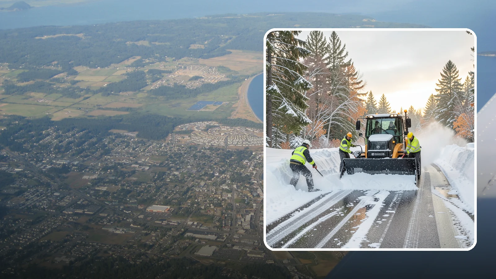 Wet Snow Removal in Oak Harbor, Island County, WA - We clear the heavy, water-laden snow typical of Western Washington before it compacts into stubborn ice.