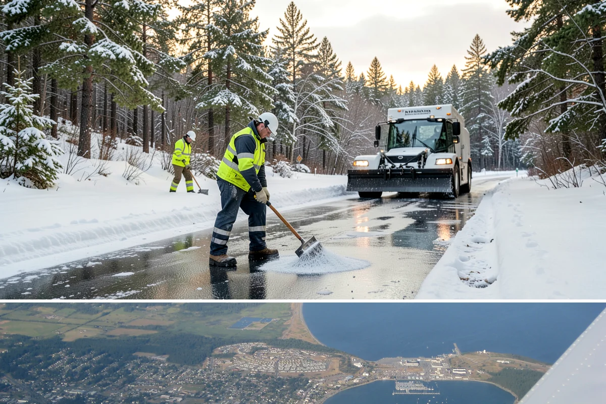 Wet Snow Removal in Oak Harbor, Island County, WA - Wet snow events are common from late November through February whenever lowland temperatures hover right around the freezing mark...