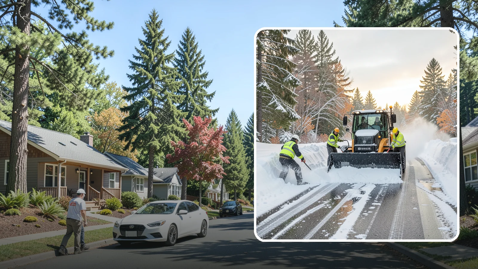 Wet Snow Removal in Orting, Pierce County, WA - We clear the heavy, water-laden snow typical of Western Washington before it compacts into stubborn ice.