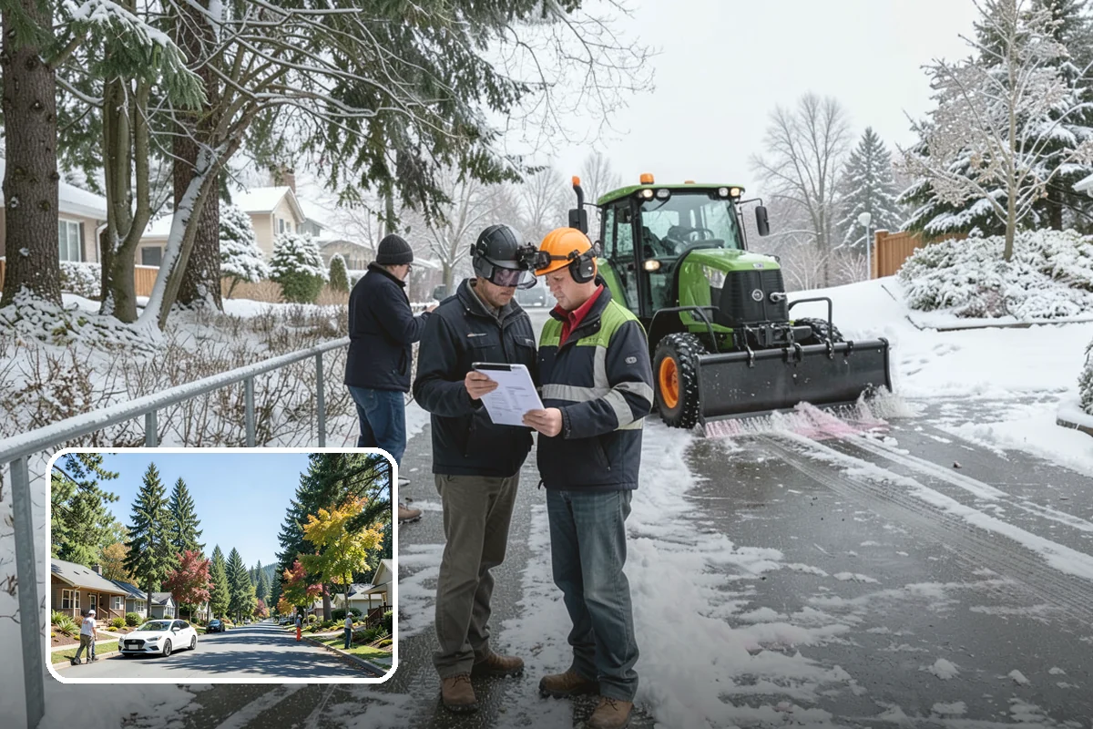 Wet Snow Removal in Orting, Pierce County, WA - Equipment tuned for the dense, water-heavy snow our region actually gets