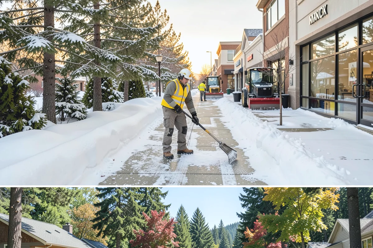 Wet Snow Removal in Orting, Pierce County, WA - Wet snow events are common from late November through February whenever lowland temperatures hover right around the freezing mark...