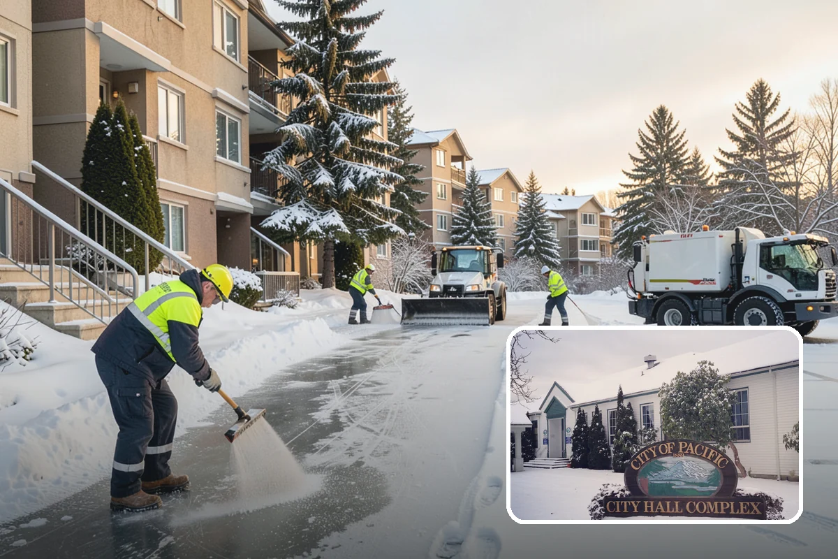 Wet Snow Removal in Pacific, King County, WA - Equipment tuned for the dense, water-heavy snow our region actually gets