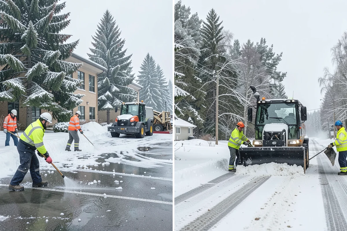 Wet Snow Removal in Redmond, King County, WA - Assess snow moisture content and depth on arrival