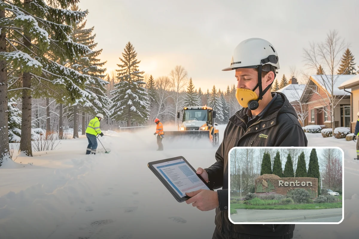 Wet Snow Removal in Renton, King County, WA - Equipment tuned for the dense, water-heavy snow our region actually gets