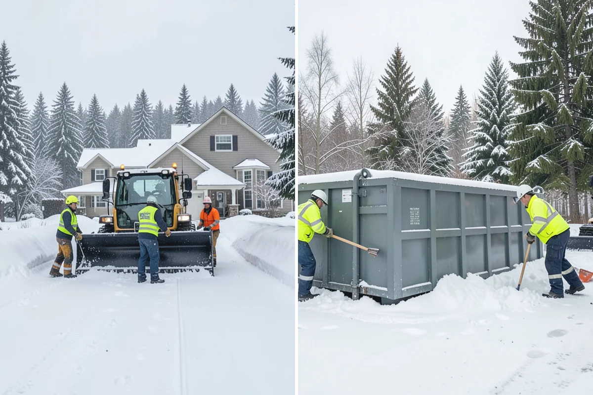 Wet Snow Removal in Renton, King County, WA - Assess snow moisture content and depth on arrival