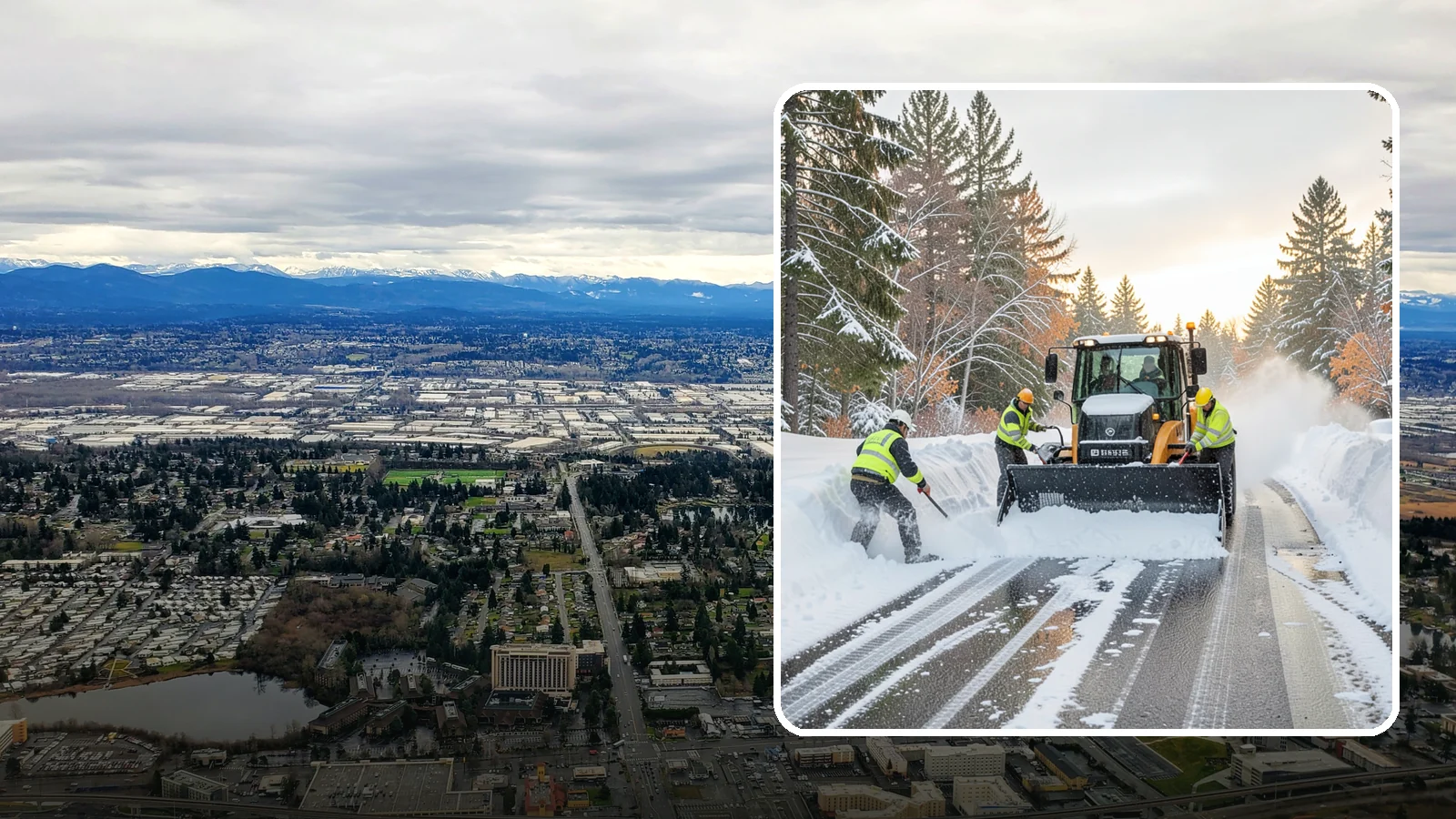Wet Snow Removal in SeaTac, King County, WA - We clear the heavy, water-laden snow typical of Western Washington before it compacts into stubborn ice.