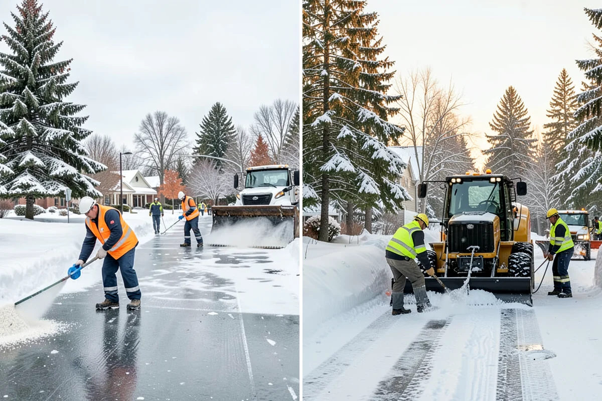 Wet Snow Removal in SeaTac, King County, WA - Assess snow moisture content and depth on arrival