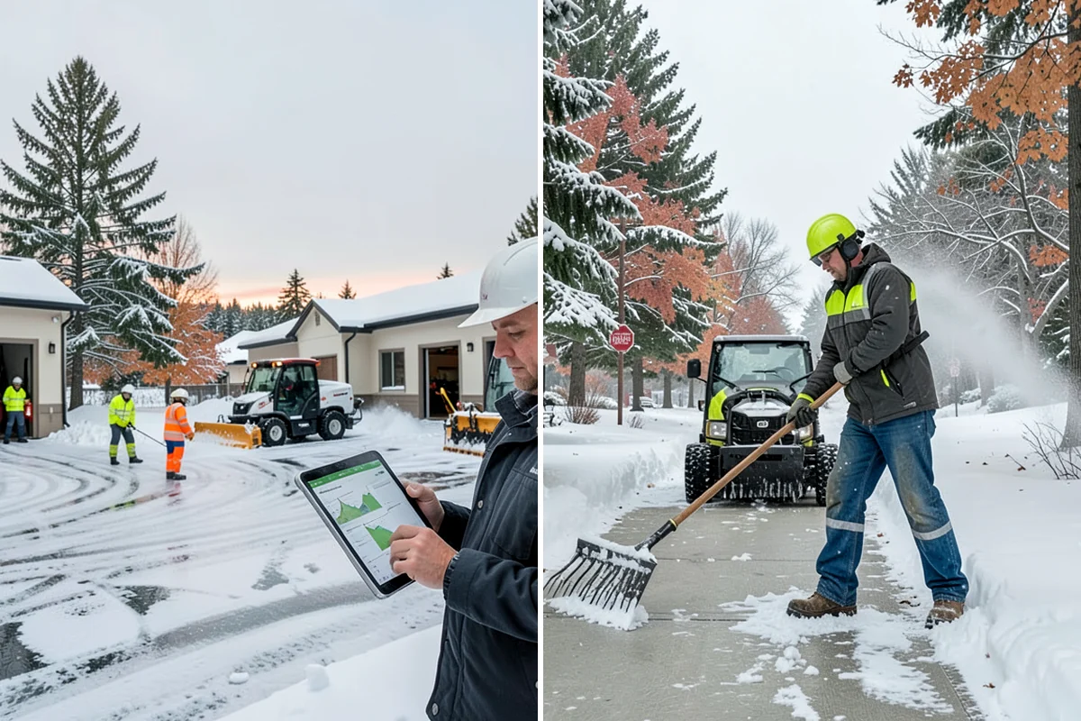 Wet Snow Removal in Seattle, King County, WA - Assess snow moisture content and depth on arrival
