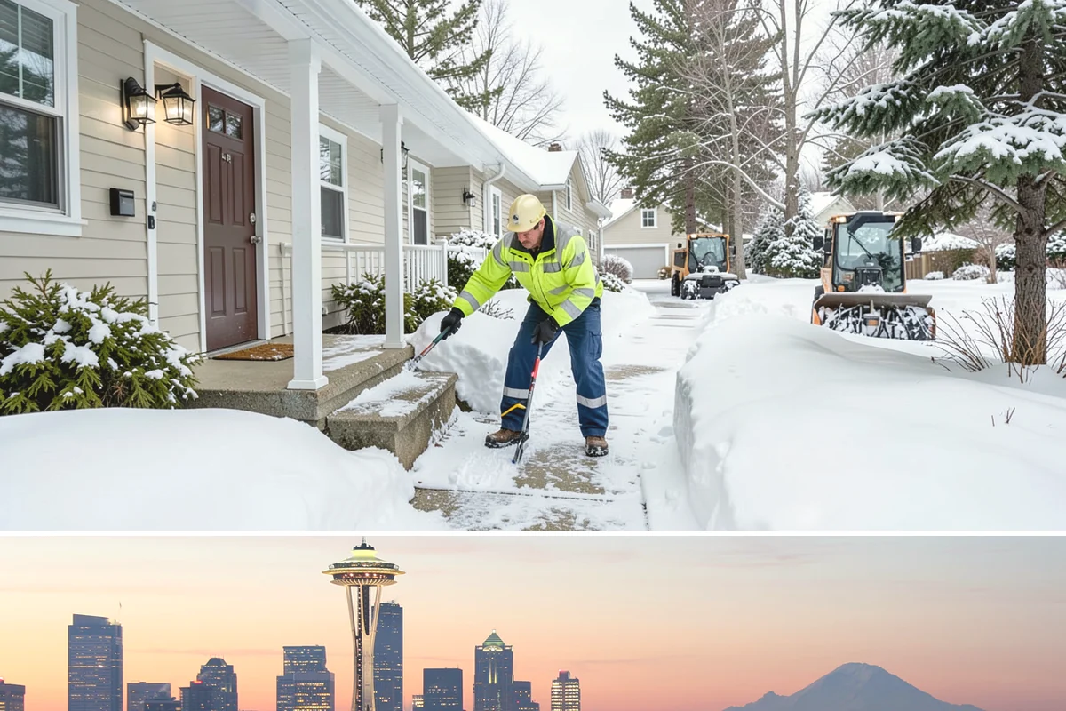 Wet Snow Removal in Seattle, King County, WA - Wet snow events are common from late November through February whenever lowland temperatures hover right around the freezing mark...