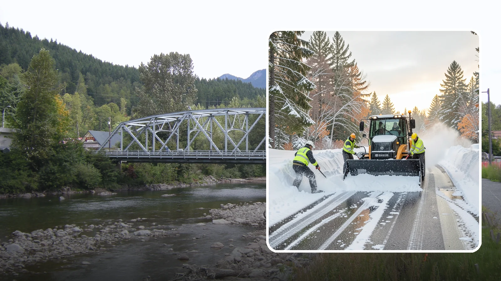 Wet Snow Removal in Skykomish, King County, WA - We clear the heavy, water-laden snow typical of Western Washington before it compacts into stubborn ice.