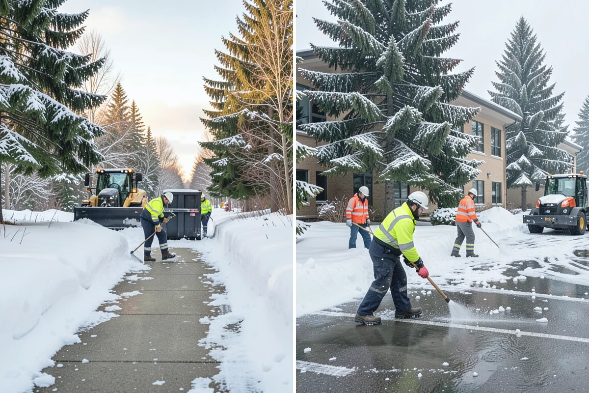 Wet Snow Removal in South Prairie, Pierce County, WA - Assess snow moisture content and depth on arrival