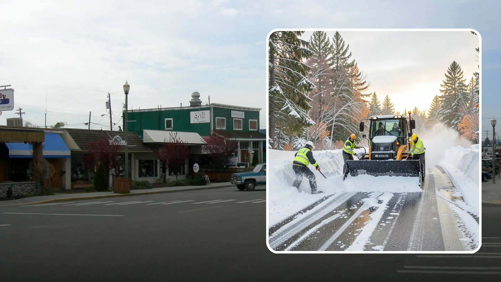 Wet Snow Removal in Stanwood, Snohomish County, WA - We clear the heavy, water-laden snow typical of Western Washington before it compacts into stubborn ice.