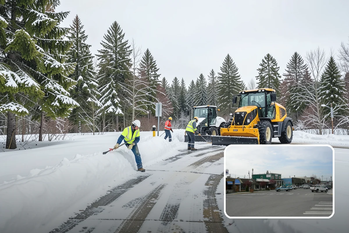 Wet Snow Removal in Stanwood, Snohomish County, WA - Equipment tuned for the dense, water-heavy snow our region actually gets