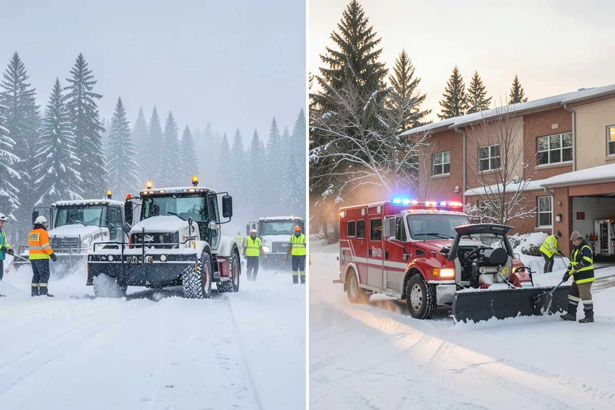 Wet Snow Removal in Sumner, Pierce County, WA - Assess snow moisture content and depth on arrival