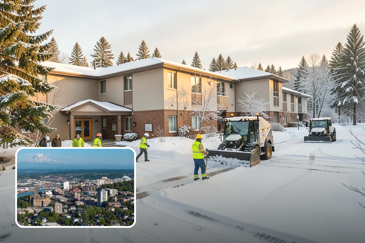 Wet Snow Removal in Tacoma, Pierce County, WA - Equipment tuned for the dense, water-heavy snow our region actually gets