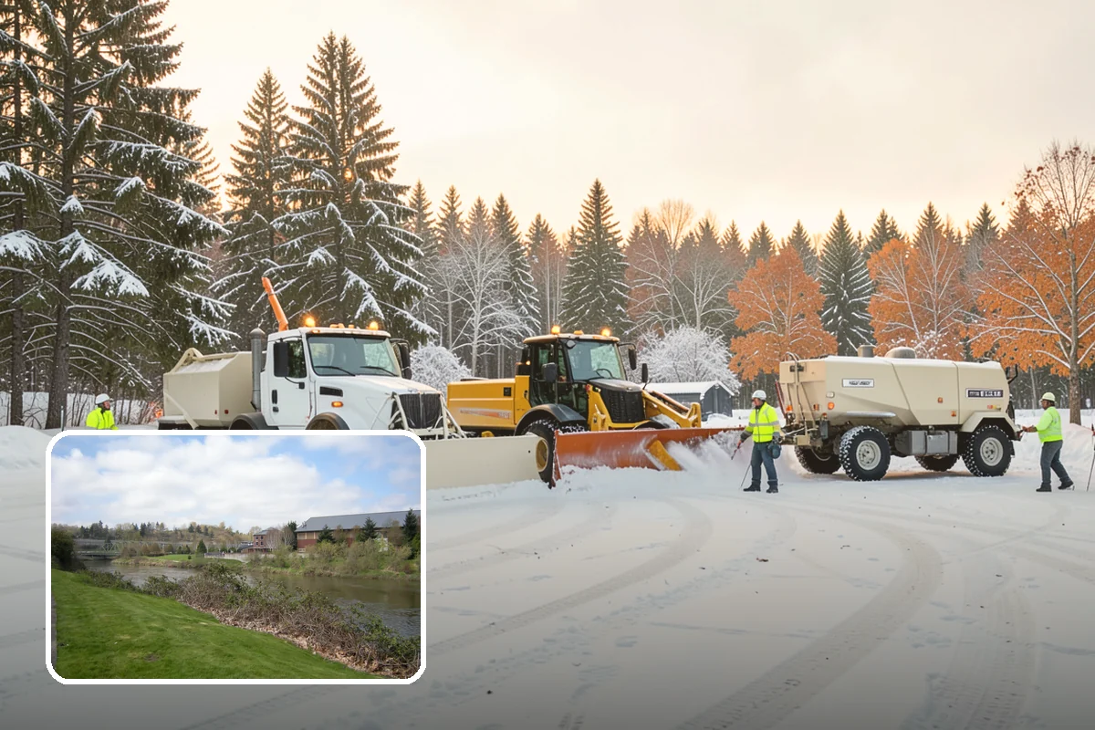 Wet Snow Removal in Tukwila, King County, WA - Equipment tuned for the dense, water-heavy snow our region actually gets
