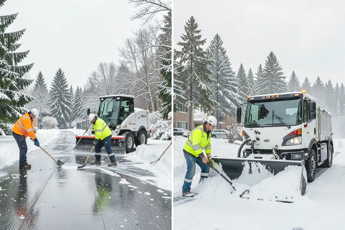 Wet Snow Removal in Yarrow Point, King County, WA - Assess snow moisture content and depth on arrival