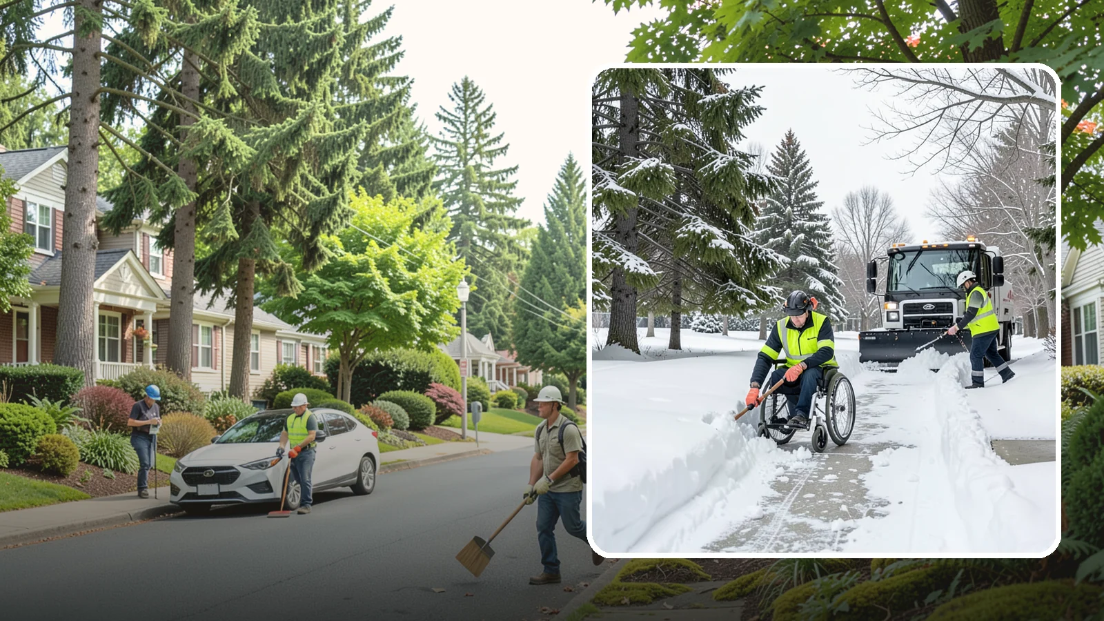 Wheelchair Access Clearing in Beaux Arts Village, King County, WA - We clear the complete wheelchair-accessible route so mobility-device users can move safely across the property.