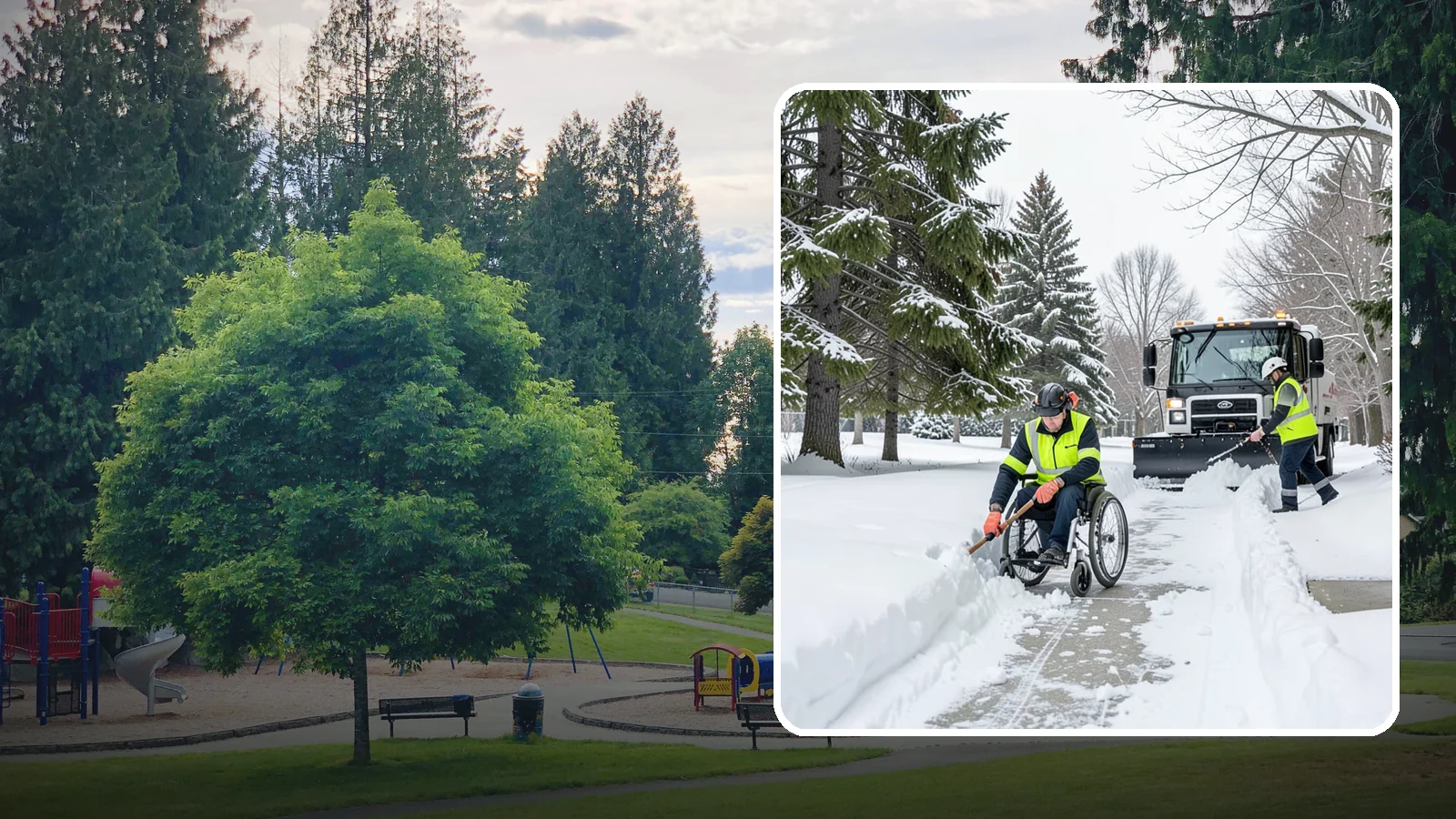 Wheelchair Access Clearing in Bonney Lake, Pierce County, WA - We clear the complete wheelchair-accessible route so mobility-device users can move safely across the property.