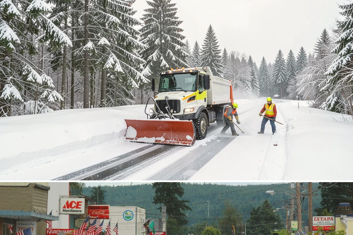 Wheelchair Access Clearing in Carnation, King County, WA - Wheelchair access clearing must be maintained all season, with fast response whenever any part of the route becomes impassable.