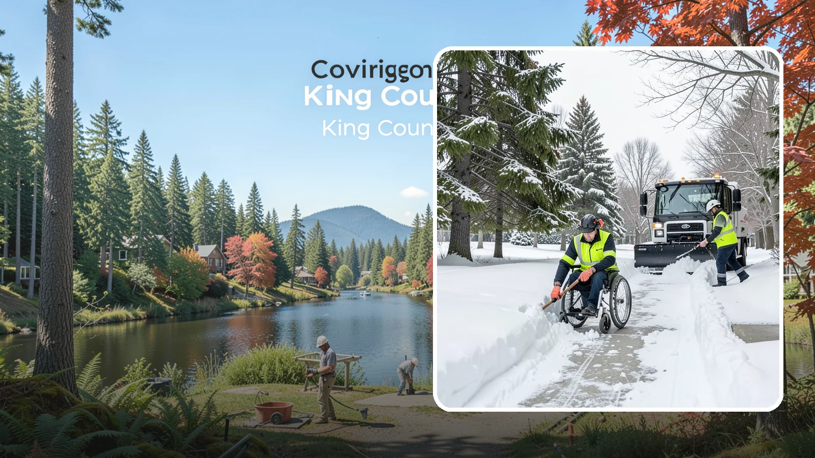 Wheelchair Access Clearing in Covington, King County, WA - We clear the complete wheelchair-accessible route so mobility-device users can move safely across the property.