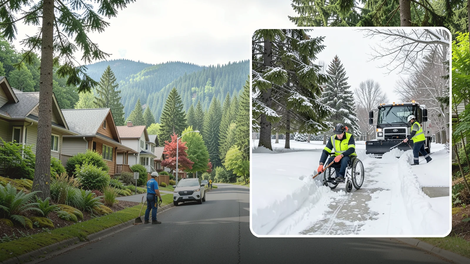 Wheelchair Access Clearing in Darrington, Snohomish County, WA - We clear the complete wheelchair-accessible route so mobility-device users can move safely across the property.
