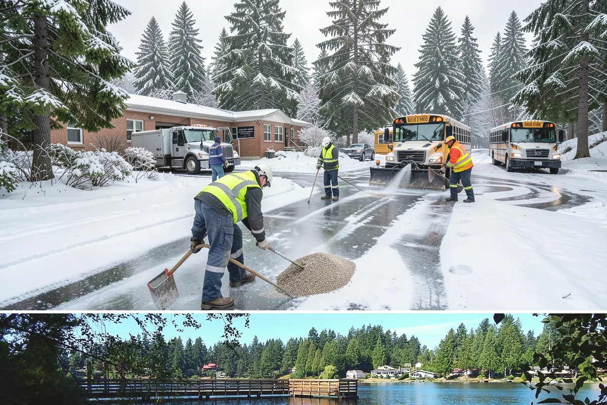 Wheelchair Access Clearing in Federal Way, King County, WA - Wheelchair access clearing must be maintained all season, with fast response whenever any part of the route becomes impassable.