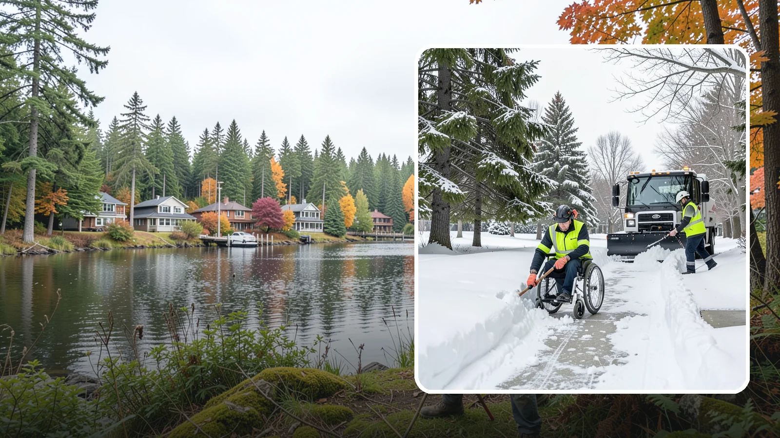 Wheelchair Access Clearing in La Conner, Skagit County, WA - We clear the complete wheelchair-accessible route so mobility-device users can move safely across the property.