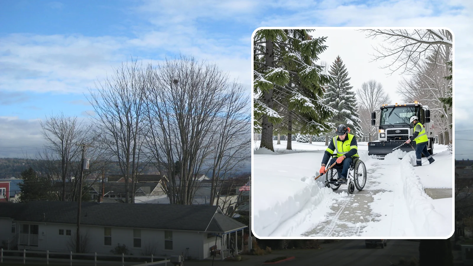 Wheelchair Access Clearing in Langley, Island County, WA - We clear the complete wheelchair-accessible route so mobility-device users can move safely across the property.