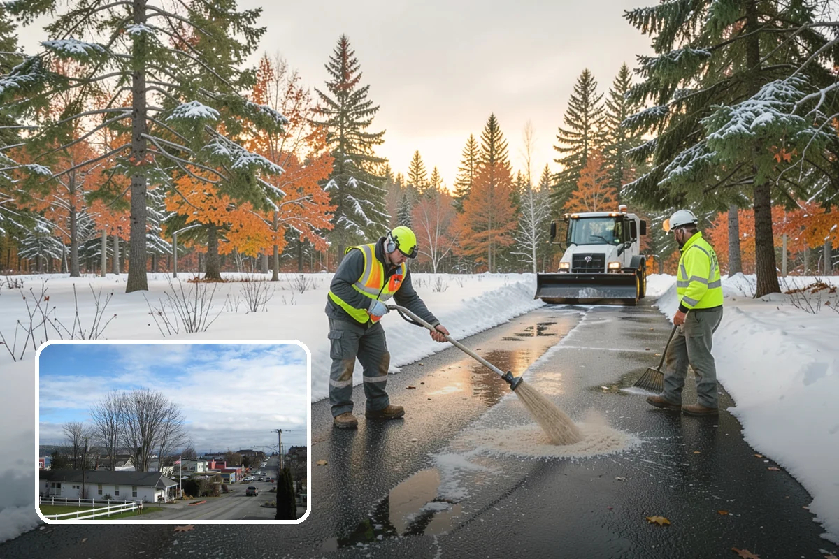 Wheelchair Access Clearing in Langley, Island County, WA - Maintains a continuous, unbroken accessible route