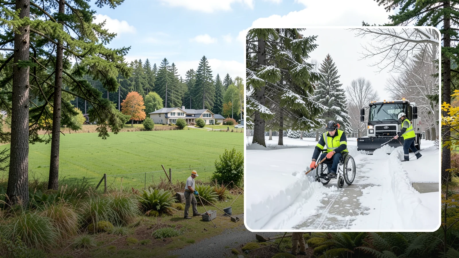 Wheelchair Access Clearing in Lyman, Skagit County, WA - We clear the complete wheelchair-accessible route so mobility-device users can move safely across the property.