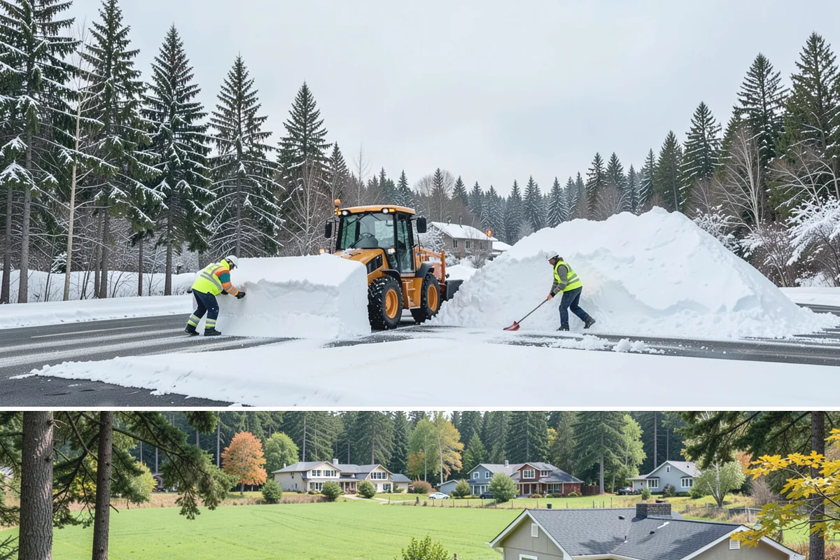 Wheelchair Access Clearing in Lyman, Skagit County, WA - Wheelchair access clearing must be maintained all season, with fast response whenever any part of the route becomes impassable.