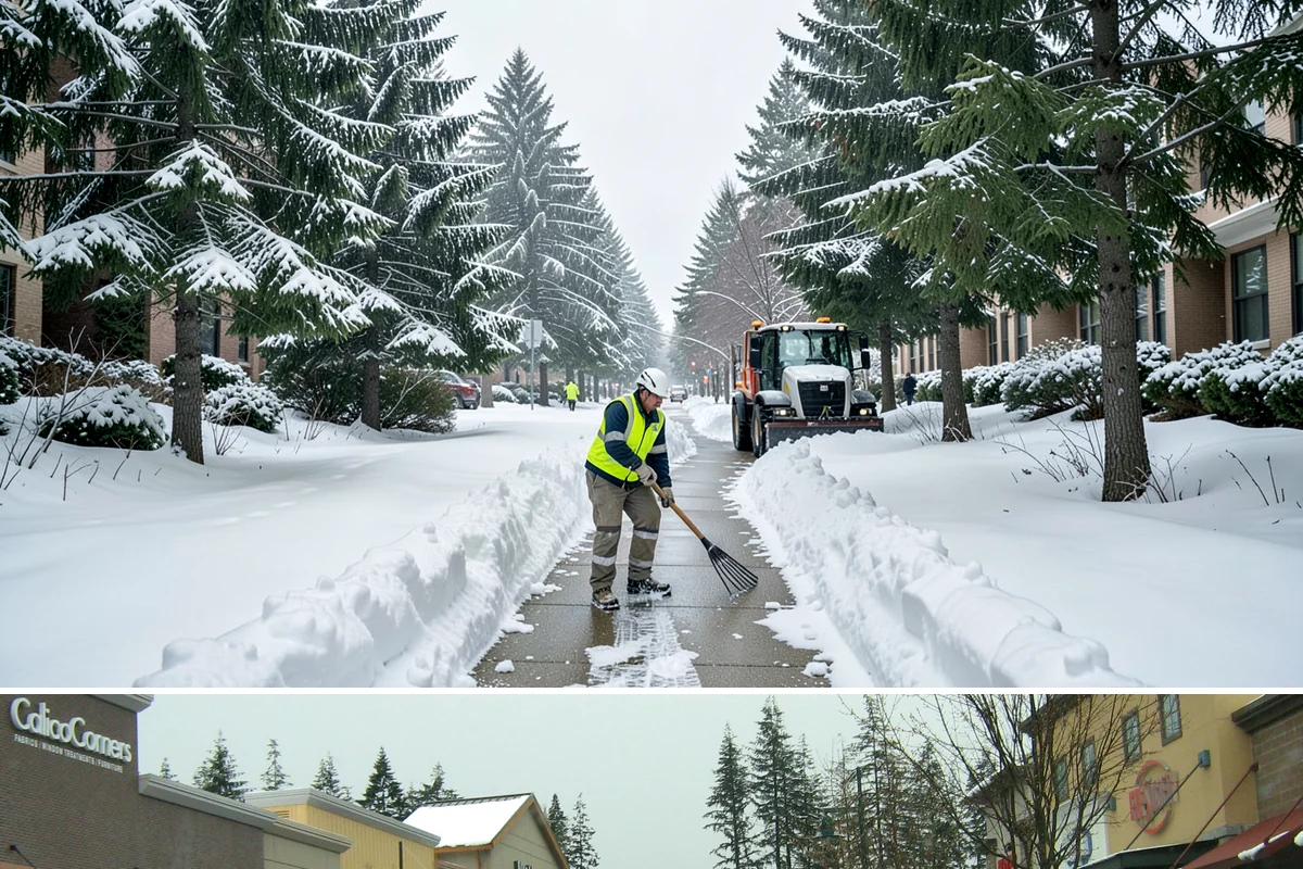 Wheelchair Access Clearing in Mill Creek, Snohomish County, WA - Wheelchair access clearing must be maintained all season, with fast response whenever any part of the route becomes impassable.