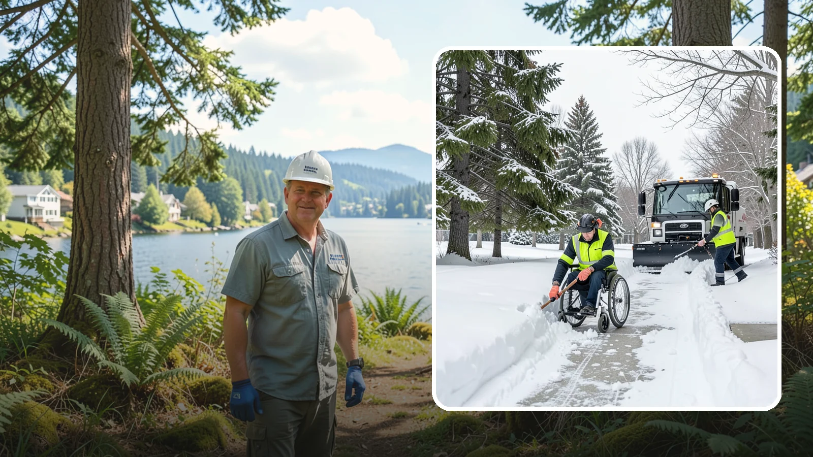 Wheelchair Access Clearing in Milton, King County, WA - We clear the complete wheelchair-accessible route so mobility-device users can move safely across the property.