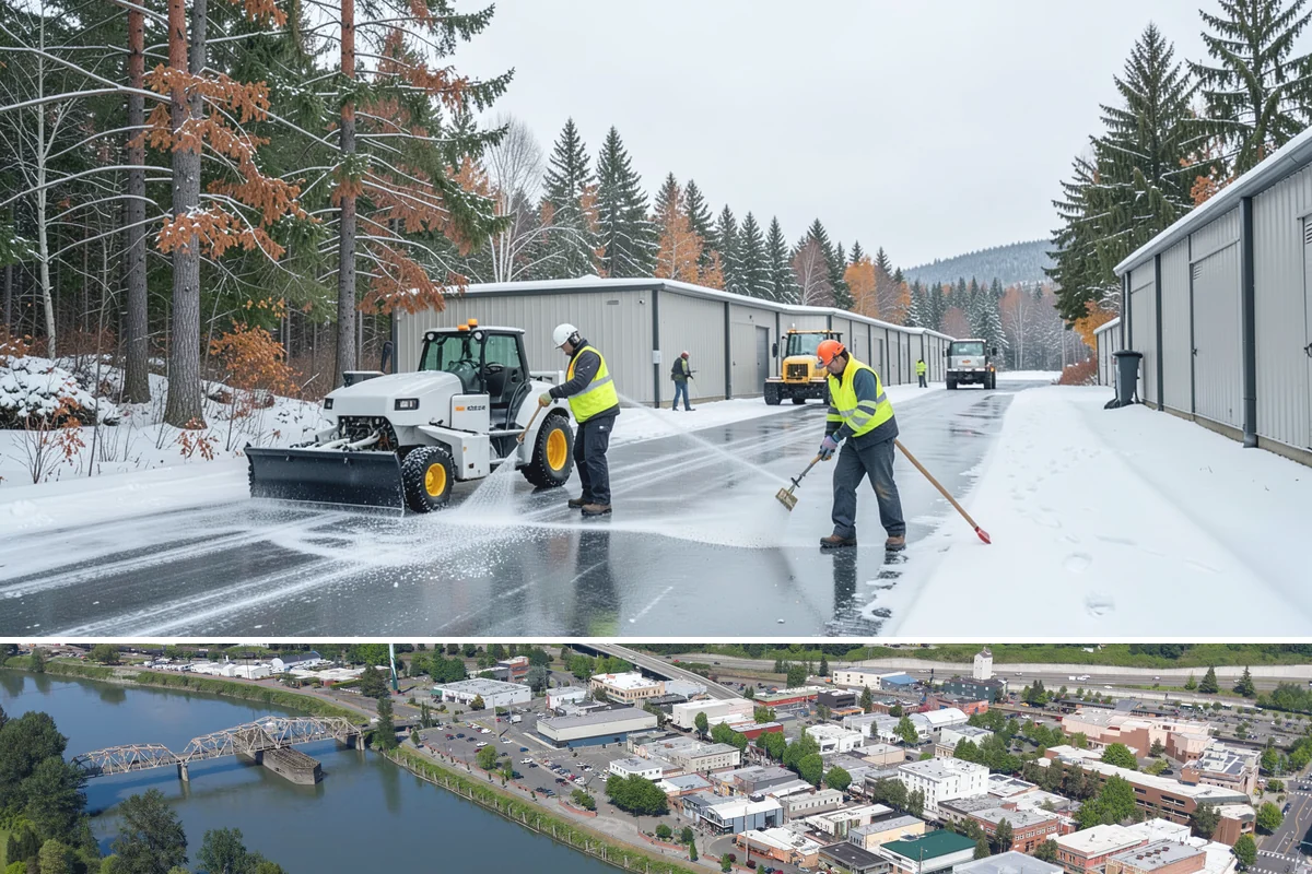 Wheelchair Access Clearing in Mount Vernon, Skagit County, WA - Wheelchair access clearing must be maintained all season, with fast response whenever any part of the route becomes impassable.