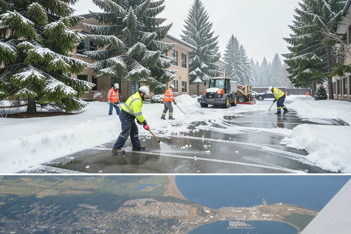 Wheelchair Access Clearing in Oak Harbor, Island County, WA - Wheelchair access clearing must be maintained all season, with fast response whenever any part of the route becomes impassable.