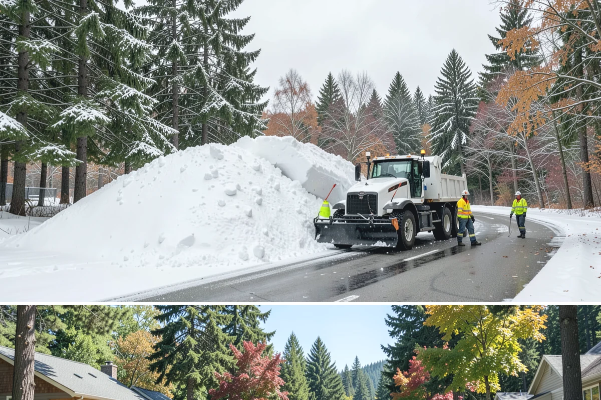 Wheelchair Access Clearing in Orting, Pierce County, WA - Wheelchair access clearing must be maintained all season, with fast response whenever any part of the route becomes impassable.