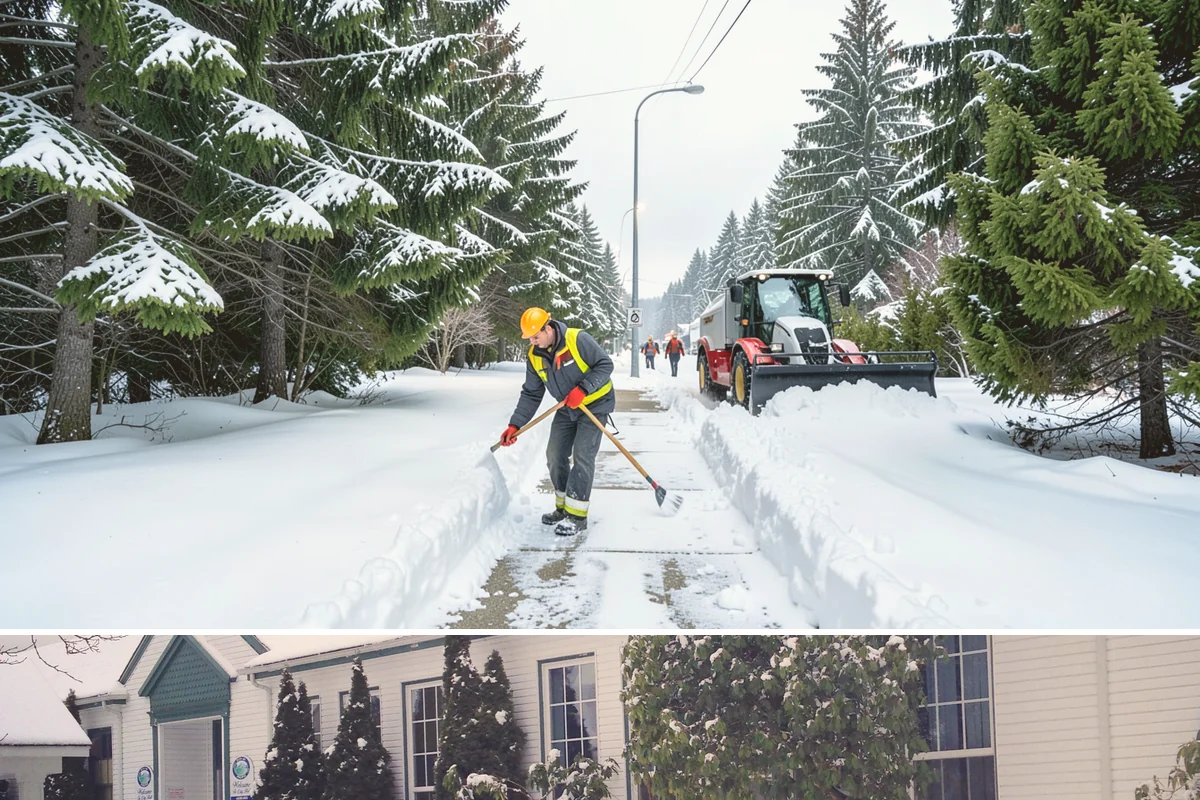 Wheelchair Access Clearing in Pacific, King County, WA - Wheelchair access clearing must be maintained all season, with fast response whenever any part of the route becomes impassable.