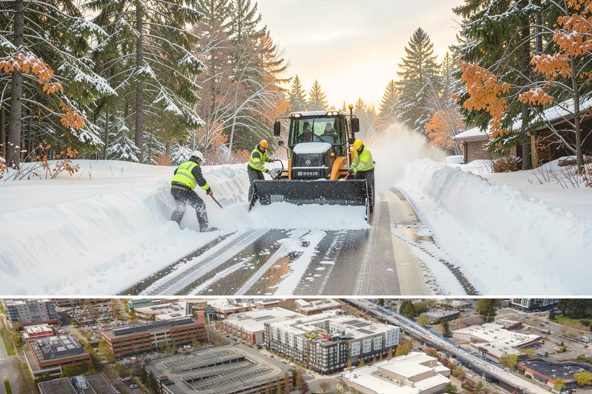 Wheelchair Access Clearing in Redmond, King County, WA - Wheelchair access clearing must be maintained all season, with fast response whenever any part of the route becomes impassable.