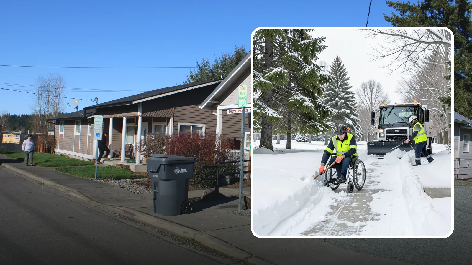 Wheelchair Access Clearing in South Prairie, Pierce County, WA - We clear the complete wheelchair-accessible route so mobility-device users can move safely across the property.