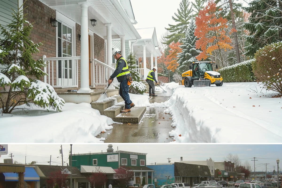 Wheelchair Access Clearing in Stanwood, Snohomish County, WA - Wheelchair access clearing must be maintained all season, with fast response whenever any part of the route becomes impassable.