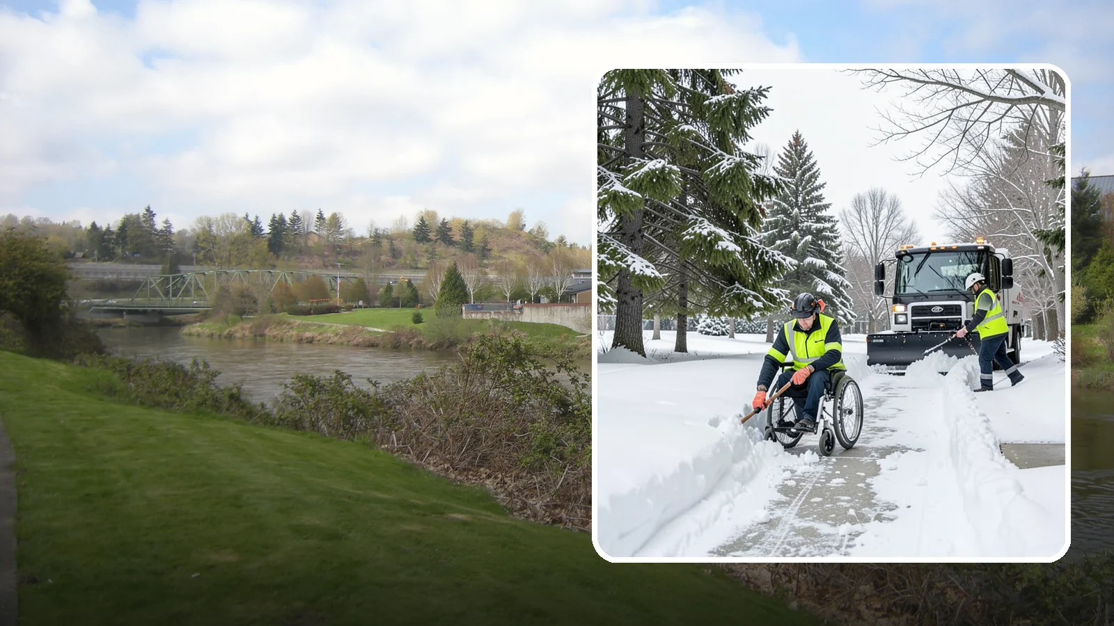 Wheelchair Access Clearing in Tukwila, King County, WA - We clear the complete wheelchair-accessible route so mobility-device users can move safely across the property.