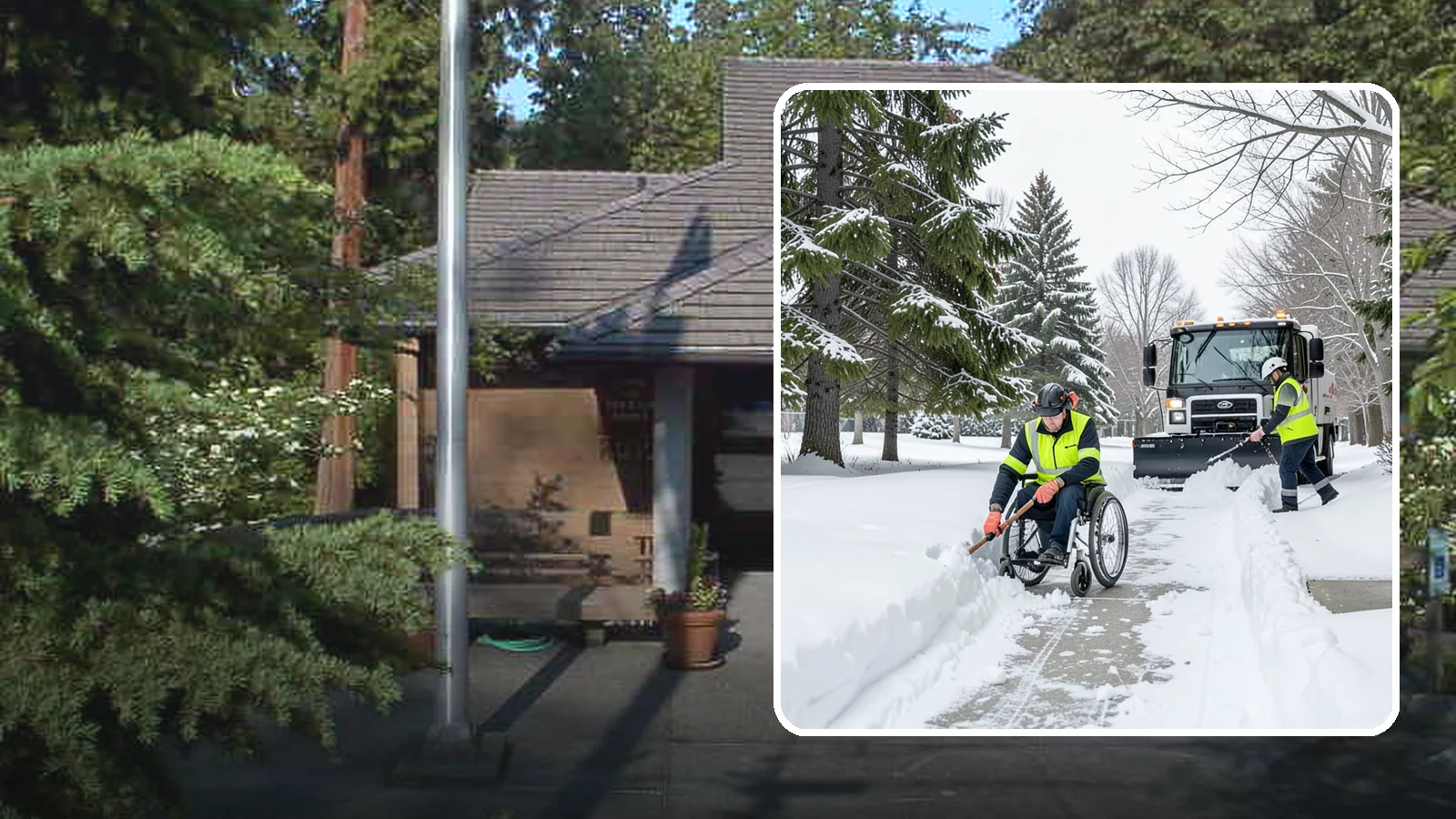 Wheelchair Access Clearing in Yarrow Point, King County, WA - We clear the complete wheelchair-accessible route so mobility-device users can move safely across the property.