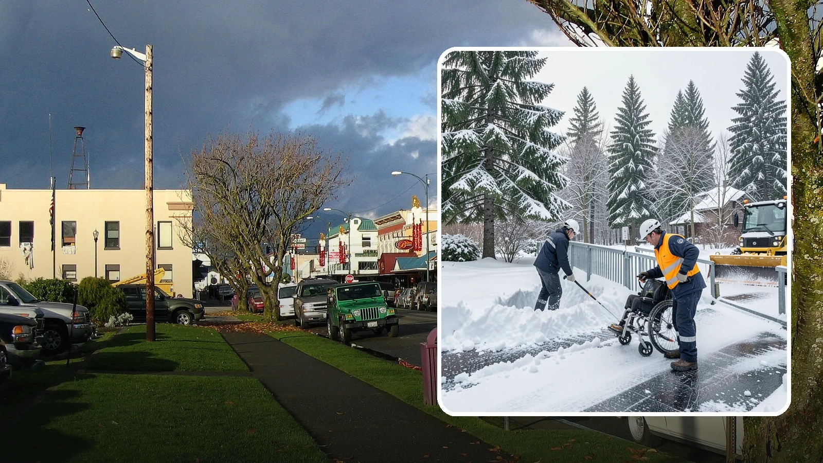 Wheelchair Ramp Snow Removal in Arlington, Snohomish County, WA - We clear wheelchair ramps to full width and treat them for traction so they stay safely usable in Western Washington winters.