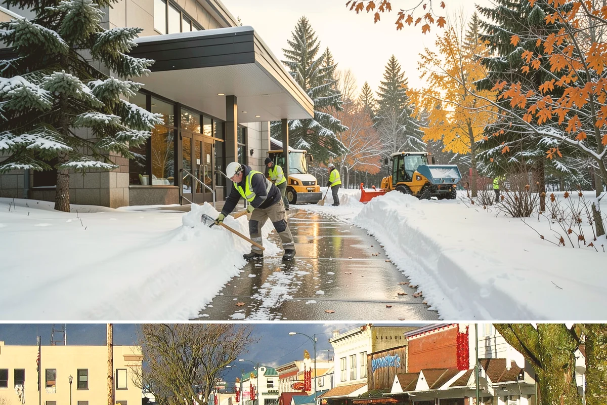 Wheelchair Ramp Snow Removal in Arlington, Snohomish County, WA - Serviced first after each snowfall through the winter months when shaded ramps ice quickly.